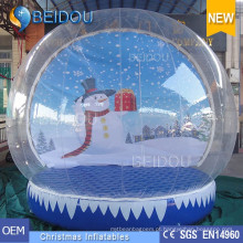 Natal durável decorativo gigante inflável humanos neve globos para venda